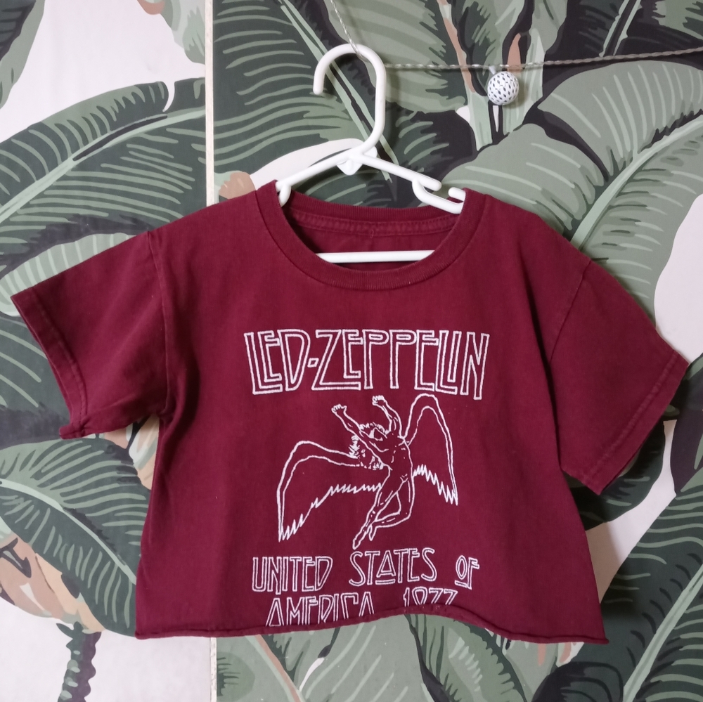 Led Zeppelin Crop T shirt